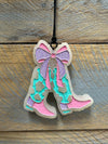 Twisted T Western & More Boots with Bow Freshie (Butt Naked Scent)