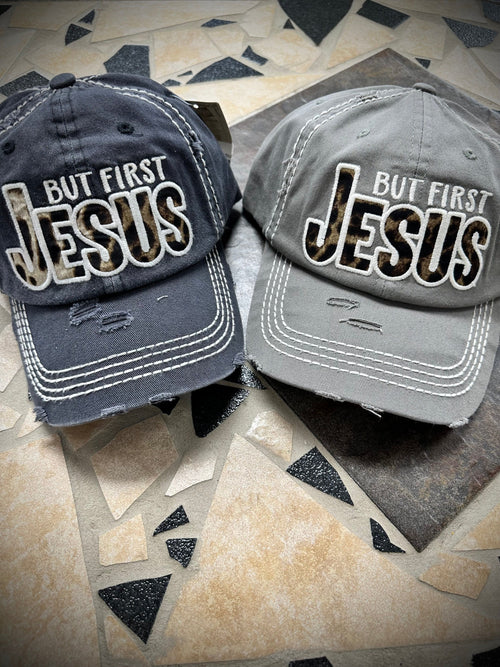 Twisted T Western & More “But First Jesus” Ball Cap
