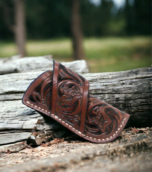 Twisted T Western & More Circle SH Floral Knife Sheath KNC-115