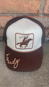 Twisted T Western & More Cowboy Image Howdy Embroidery Mesh Back Cap