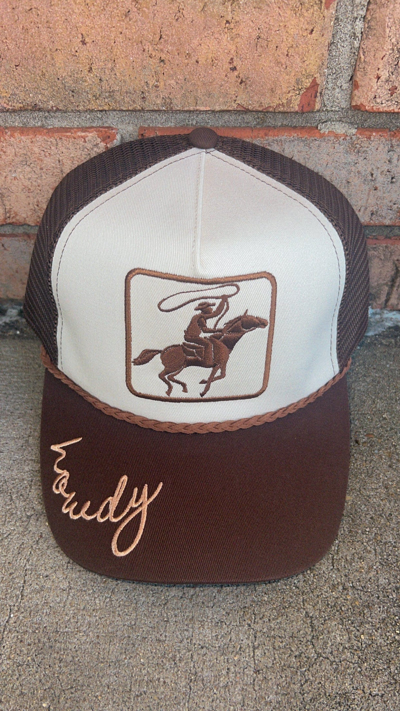 Twisted T Western & More Cowboy Image Howdy Embroidery Mesh Back Cap