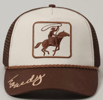 Twisted T Western & More Cowboy Image Howdy Embroidery Mesh Back Cap