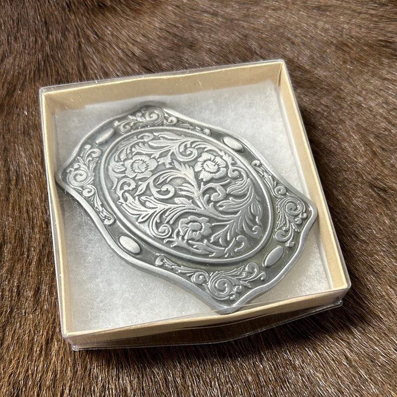 Twisted T Western & More Engraved Western Belt Buckle