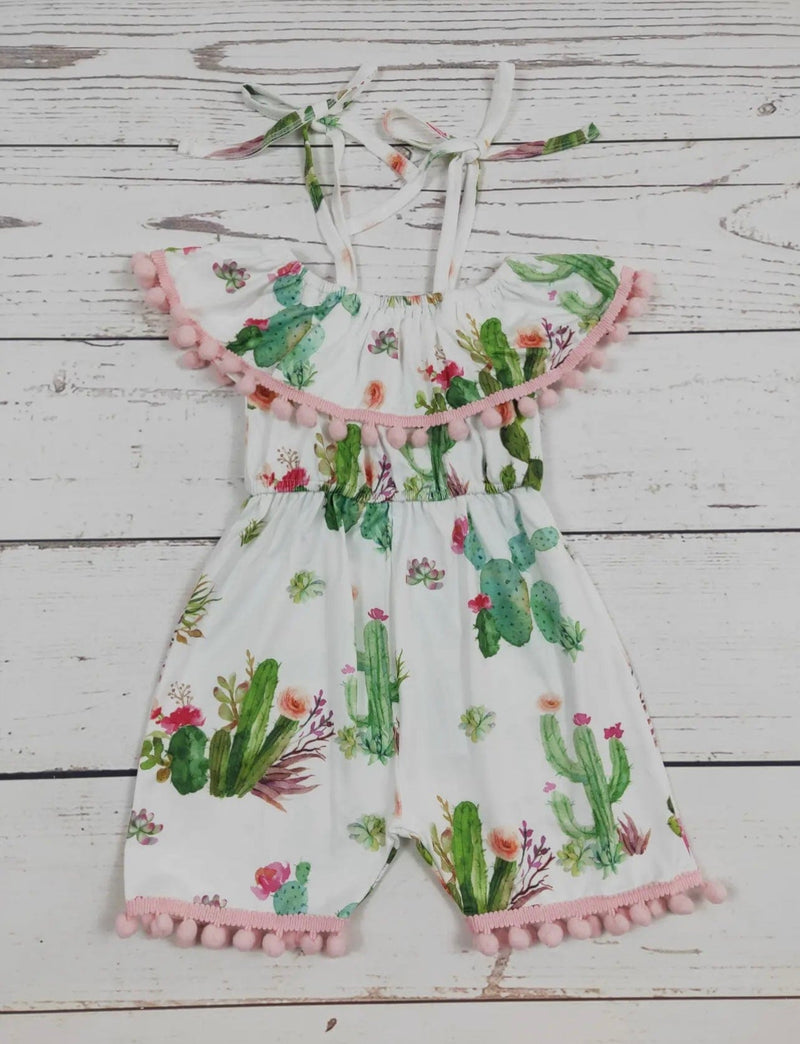 Twisted T Western & More Girls Cactus Summer Jumpsuit