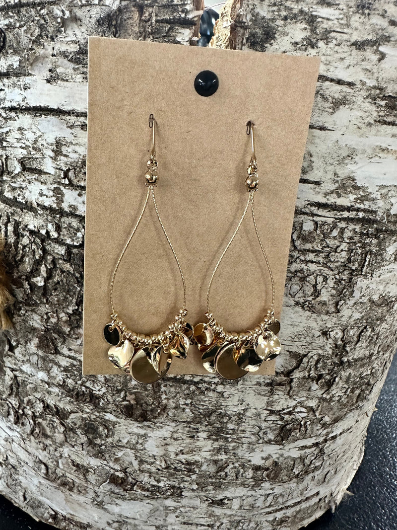 Twisted T Western & More Gold Hanging Earrings