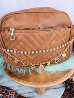 Twisted T Western & More Hearts a Plenty Gold Handbag Chain