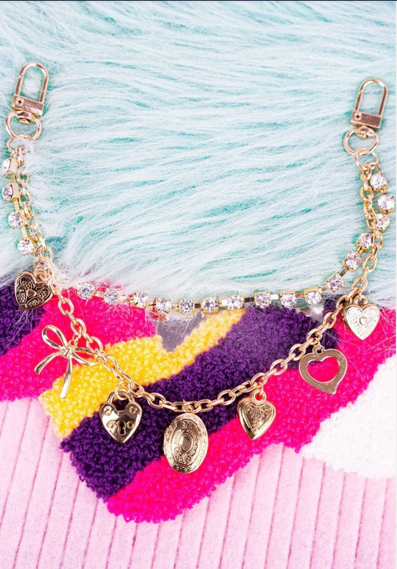 Twisted T Western & More Hearts a Plenty Gold Handbag Chain