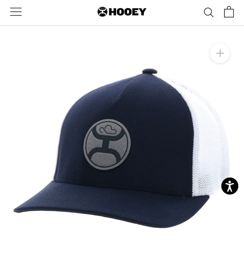 Twisted T Western & More Hooey “Cayman” Navy/White FlexFit Hat