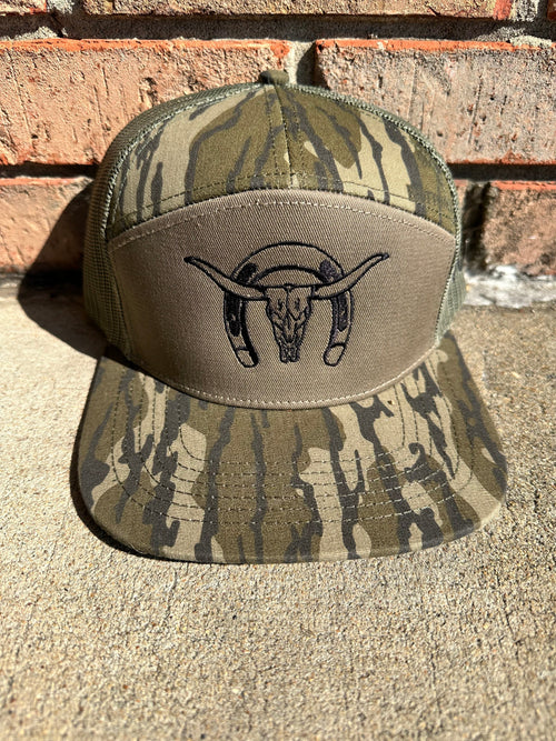 Twisted T Western & More Horseshoe Longhorn Flat Brim (Camo)