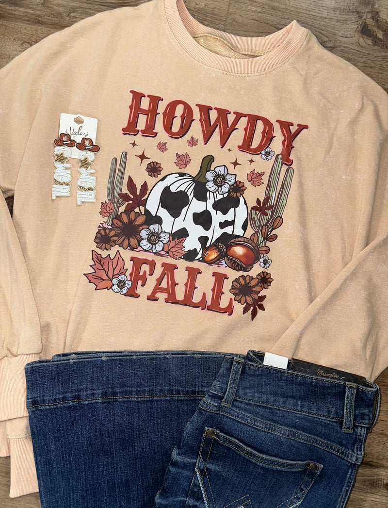 Twisted T Western & More “Howdy Fall” Western Pumpkin Sweatshirt.