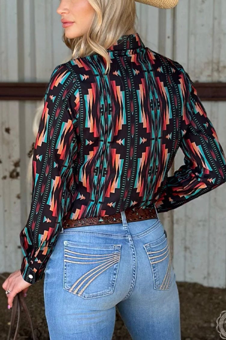 Twisted T Western & More Indian Outlaw Button Up Top