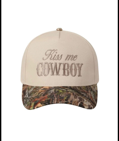 Twisted T Western & More Kiss Me Cowboy Embroidery Two- Tone Cap