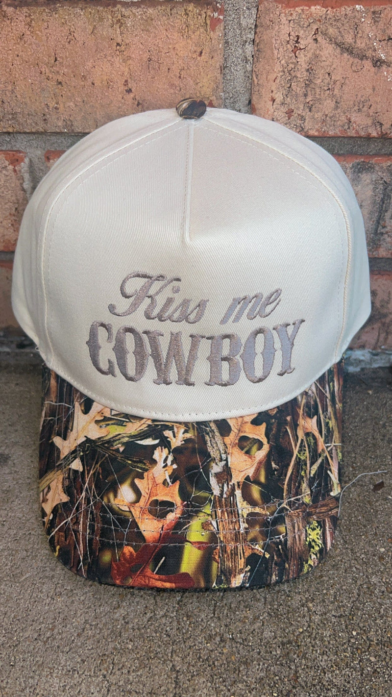 Twisted T Western & More Kiss Me Cowboy Embroidery Two- Tone Cap