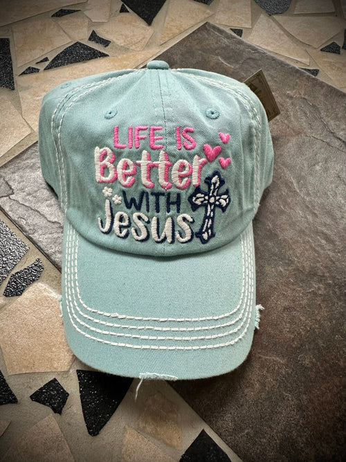 Twisted T Western & More “Life is Better with Jesus” Ball Cap