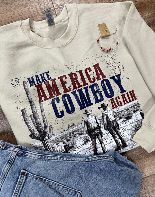 Twisted T Western & More “Make America Cowboy Again” Women’s Sweatshirt