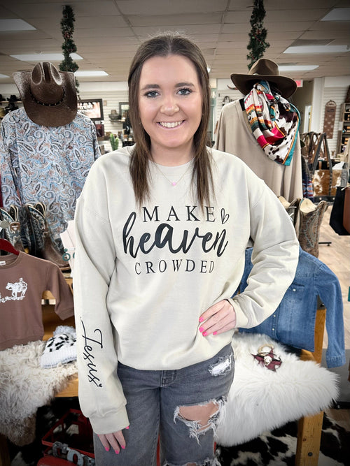 Twisted T Western & More “Make Heaven Crowded” Crewneck