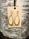 Twisted T Western & More Matte Gold Teardrop Earrings