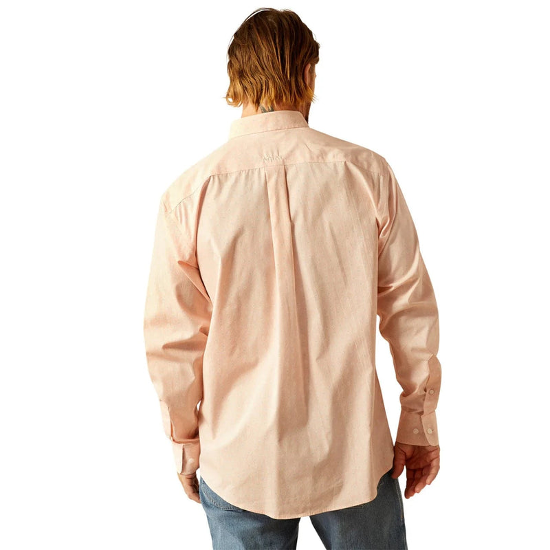 Twisted T Western & More Men’s Ariat Wrinkle Free Ashton Pink Button Down Classic Fit Shirt