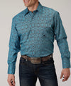 Twisted T Western & More Mens Apparel Mens Roper Autumn Sky Snap Shirt