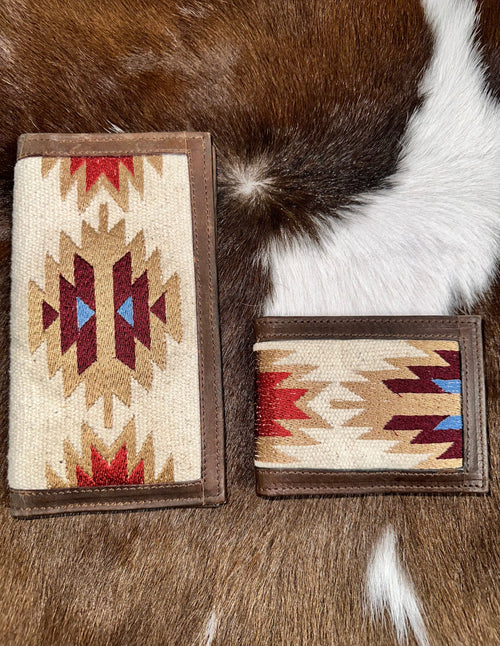 Twisted T Western & More Mens Aztec Brown Rug Wallet