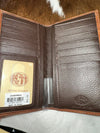 Twisted T Western & More Mens Blue Diamond Inlay Wallet