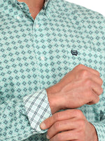 Twisted T Western & More Mens Cinch Medallion Print Button Down Western Shirt