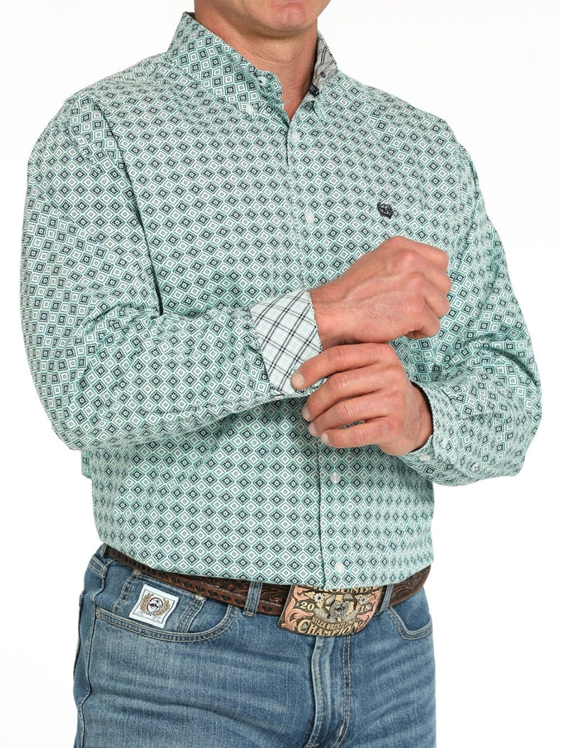 Twisted T Western & More Mens Cinch Medallion Print Button Down Western Shirt