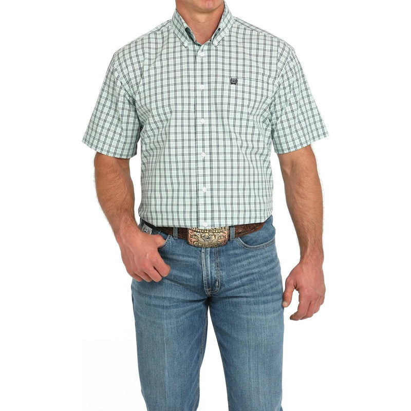 Twisted T Western & More Mens Cinch Plaid SS Button Down Shirt