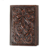 Twisted T Western & More Mens Leather Cross Floral Trifold Wallet