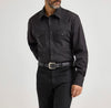 Twisted T Western & More Mens Wrangler Black Stripe Snap Shirt