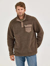 Twisted T Western & More Mens Wrangler Quarter Snap Sherpa Pullover