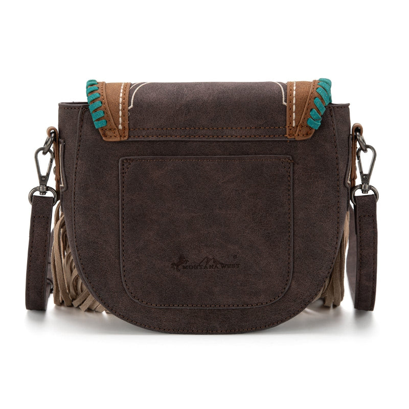 Twisted T Western & More Montana West Concho Fringe Saddle Bag/ Crossbody