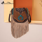 Twisted T Western & More Montana West Concho Fringe Saddle Bag/ Crossbody