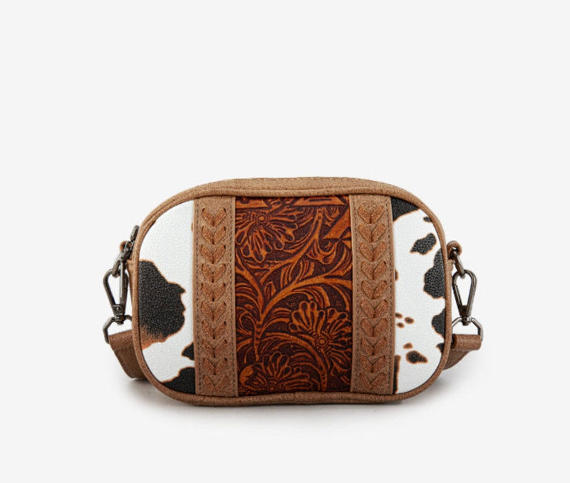 Twisted T Western & More Montana West Tooled Collection Crossbody Brown