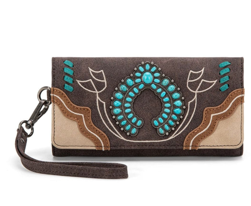 Twisted T Western & More Montana West Turquoise Concho Wristlet