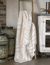 Twisted T Western & More Moroccan Reversible Tan Stretchy Throw Blanket