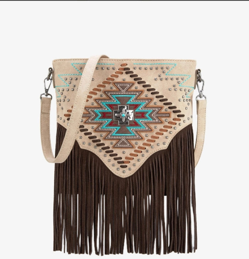 Twisted T Western & More MW Embroidered Aztec Concealed Carry Crossbody/ Wallet