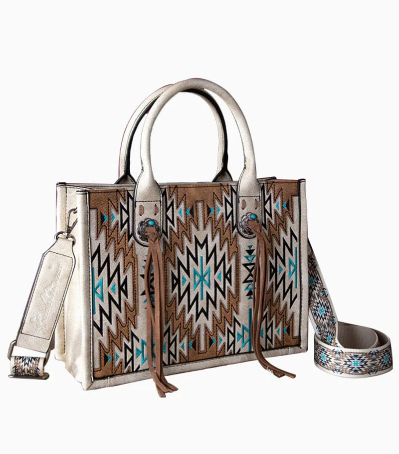 Twisted T Western & More MW Southwestern Aztec Crossbody Tote Bag