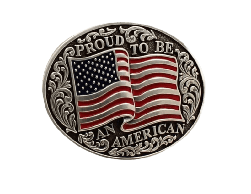 Twisted T Western & More Nocona Children’s Smooth Edge Flag Buckle