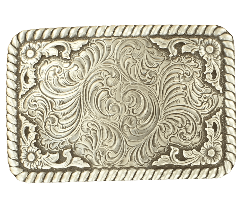 Twisted T Western & More Nocona Floral Rectangle Buckle