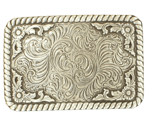 Twisted T Western & More Nocona Floral Rectangle Buckle