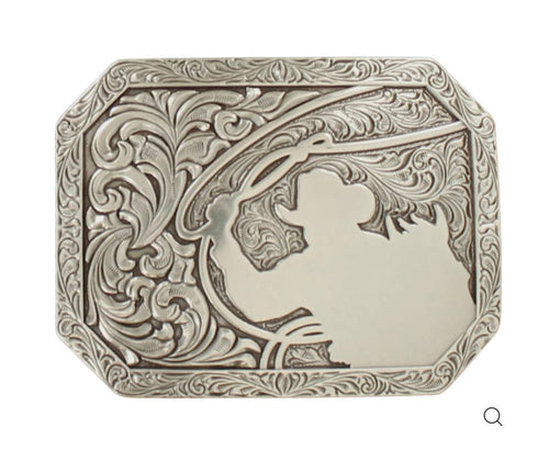 Twisted T Western & More Nocona Floral Roping Buckle