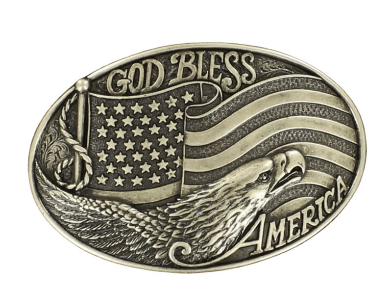 Twisted T Western & More Nocona God Bless America Buckle