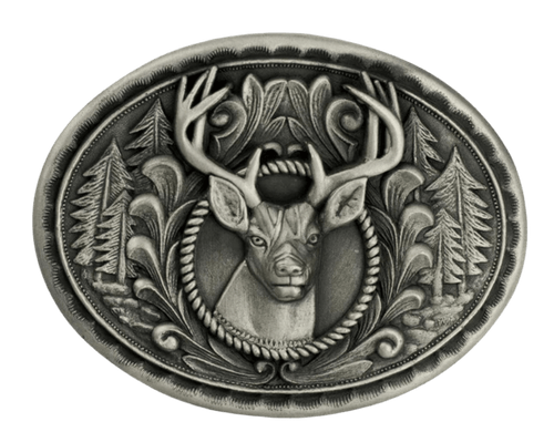 Twisted T Western & More Nocona Silver Large Buck Buckle
