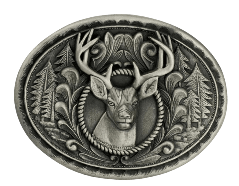 Twisted T Western & More Nocona Silver Large Buck Buckle