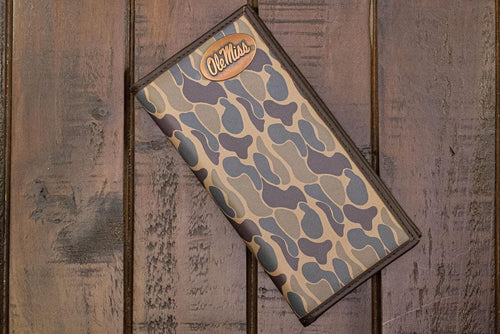 Twisted T Western & More Ole Miss Rebels Men’s Secretary Old School Camo Leather Wallet