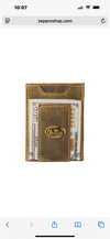 Twisted T Western & More Ole Miss Rebels Vintage Tan Leather Magnetic Front Pocket Wallet