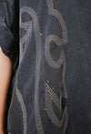 Twisted T Western & More Oversized Studded Boot Stitch Top