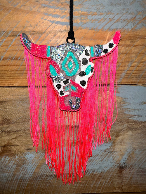 Twisted T Western & More Pink & Mint Bull Freshie