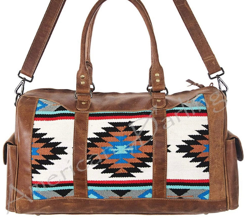 Twisted T Western & More Purses 22Wx15Hx11D American Darling Aztec Duffle Bag